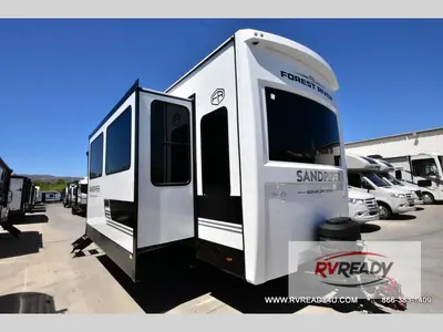 New 2026 Forest River RV Sandpiper Destination Trailers 389HBFL