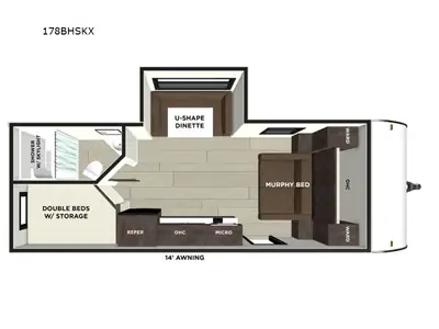 New 2026 Forest River RV Wildwood FSX 178BHSKX