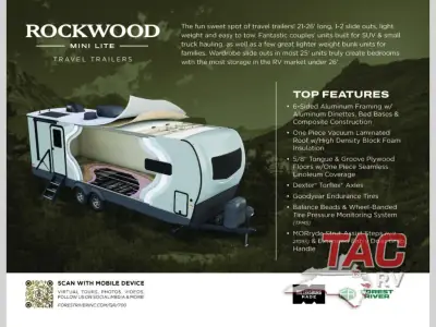 2027 Forest River Rockwood Mini Lite 2525RB photo 4