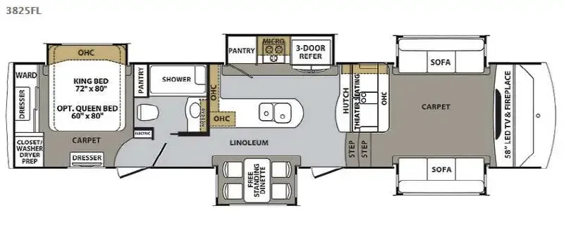 2017 Forest River Cardinal 3825FL exterior