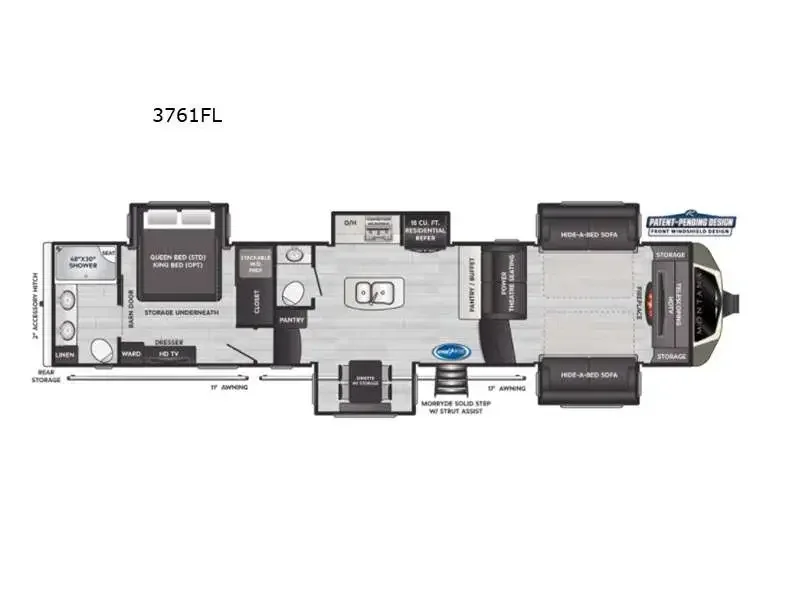2021 Keystone Montana 3761FL exterior