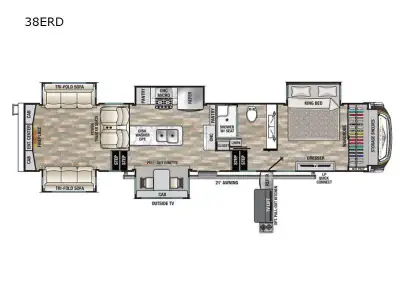 2021 Forest River Cedar Creek Champagne Edition 38ERD photo 2