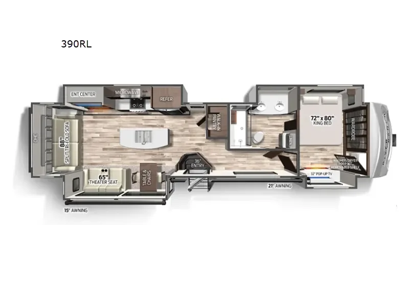 2022 Palomino River Ranch 390RL exterior
