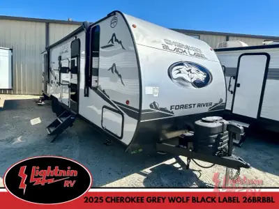 2025 Forest River CHEROKEE GREY WOLF BLACK LABEL 26DBHBL
