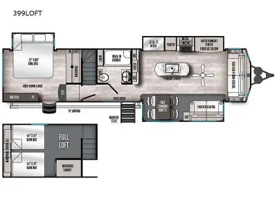 2025 Forest River Sierra Destination Trailers 399LOFT photo 2